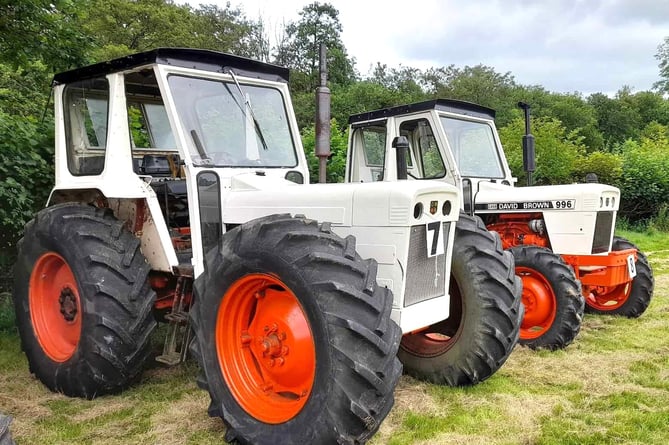 Lee Evans' David Brown 1210 which had been adapted to have equal sized wheels