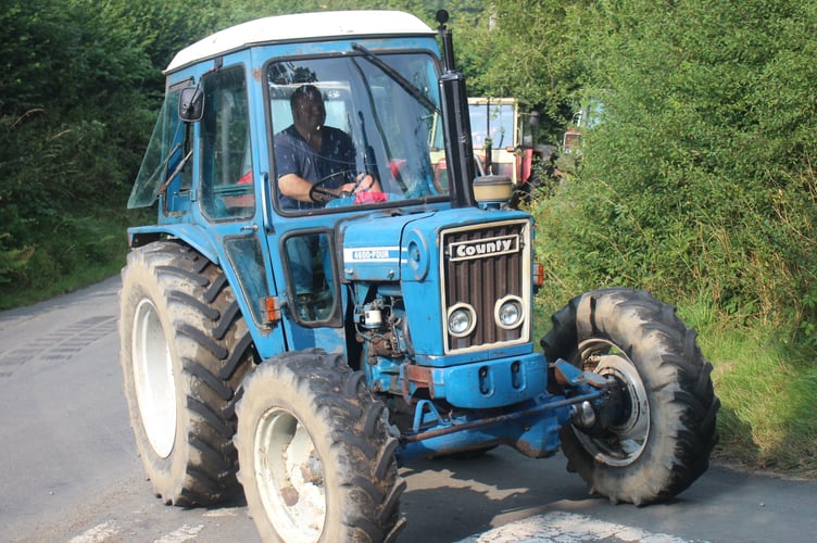 Kevin Pugh of Llidiartywaun with his County 4600 four