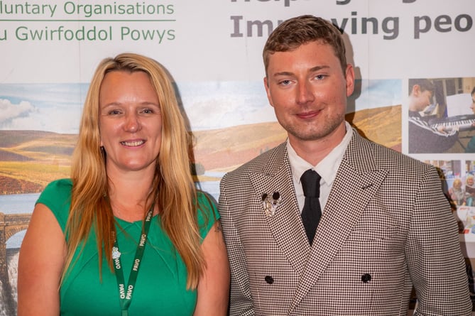 Clair Swales, PAVO CEO, with Jamie Burt, PAVO Chair of Trustees