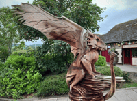 Spectacular dragon sculpture takes flight in Hay