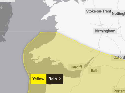 Video: Yellow weather warning issued over Brecon and Radnorshire