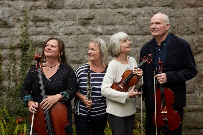 The Peregrine Trio; Paula Kempton - violin, John Hymas – viola and Sonia Hammond – cello, with special guest Ruth Watson on oboe.