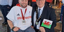 Brecon's Rob receives warm welcome at Paralympic homecoming