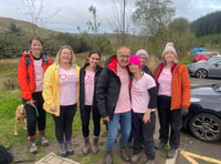 Walkers turn Pen y Fan pink for organ donation awareness