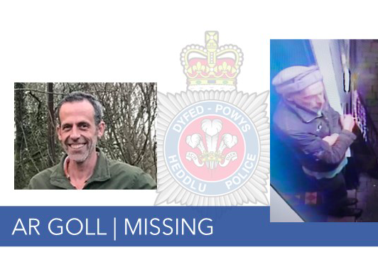 Police appeal for information on missing Llandovery man