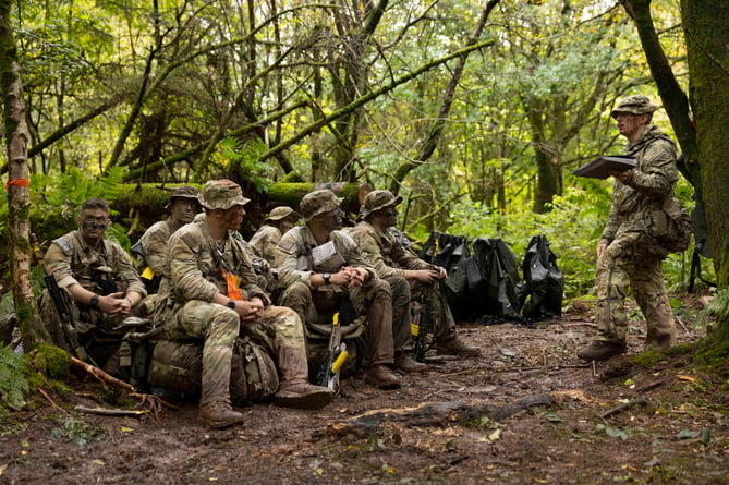 United States soldiers from the United States Military Academy receive a safety brief prior to going through the river crossing task during EXERCISE CAMBRIAN PATROL 2024.

Soldiers from across the world are readying themselves for the ultimate challenge of military fieldcraft, navigation, tactics, leadership skills and teamwork.
This all takes place across the undulating terrain of Bannau Brycheiniog (Brecon Beacons) where Exercise Cambrian Patrol has had its roots since 1959.

Around 1,000 troops, spread across eight phases of the event, will be faced with a mock mission that includes covering more than 40 miles from east to west, dealing with enemy threats and various other challenges.

Lieutenant Colonel Will Peltor, Officer Commanding this year's event, said: ÒAs we mark the 65th year since the first Exercise Cambrian Patrol took place itÕs important to note that the event maintains its core standards and is as relevant today, in the modern operational environment, as it was for Territorial Soldiers nearly seven decades ago when they were being tested on their Cold War readiness.