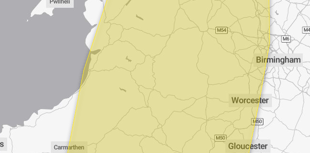 Heavy rain warning for Brecon and Radnorshire