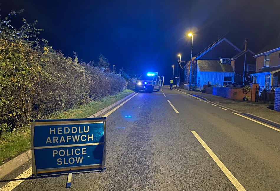 Two trains collide in north Powys