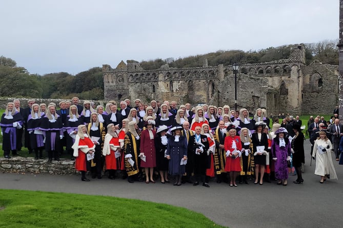 The Welsh High Sheriffs at the Welsh Legal Service in St Davids