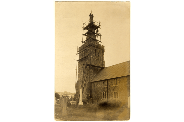 St David's Church in Llanfaes in the early 1900s