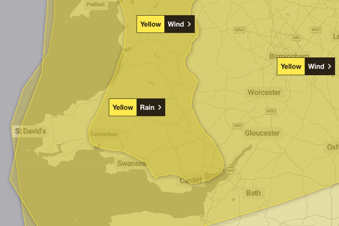 Met Office weather warning 05/12/2024