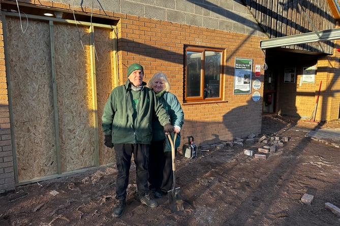 Founders of The Old Railway Line Garden Centre, Mark and Christina Cleary