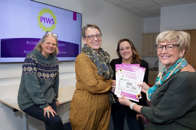 PIWS; Pictured (L/R) Davina Carey-Evans, Rachel Jones, Tansy Rogerson  and Melanie Cash .