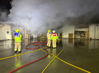 Fire breaks out at Welshpool industrial estate