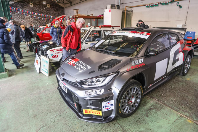 The latest in modern rally technology was on show in the North Road Garage Toyota Rally2 of Jason Pritchard