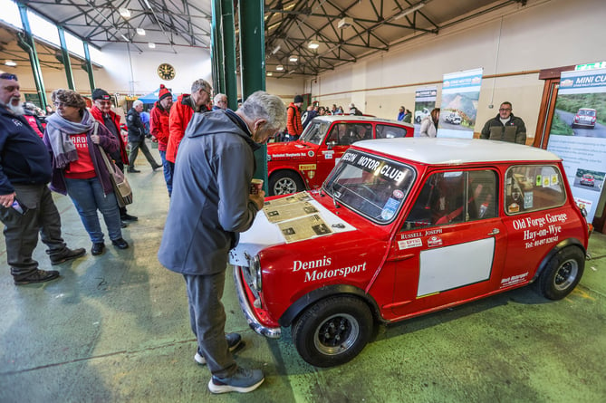 ABX, the famous number on the MINI Cooper of Brian Dennis, a lifelong supporter of Brecon Motor Club