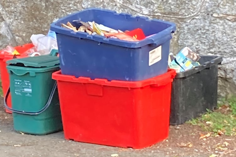 Councillors have discuss edwhether Powys residents should wait until their recycling bins are full before putting them out for collection