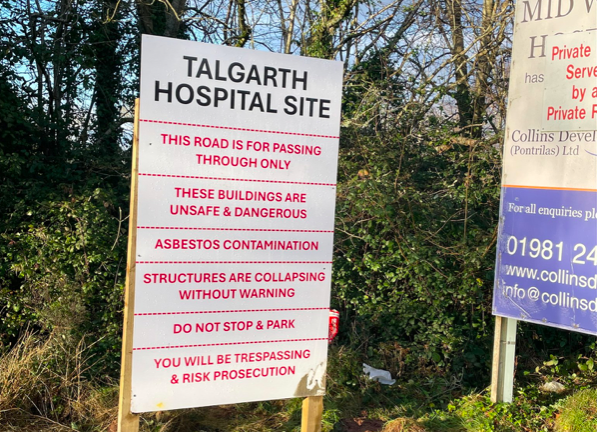 Talgarth Hospital site