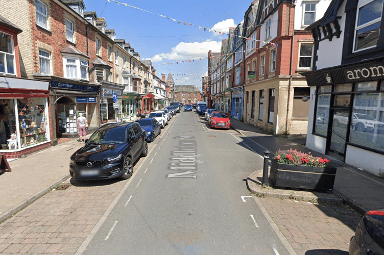 Middleton Street in Llandrindod Wells