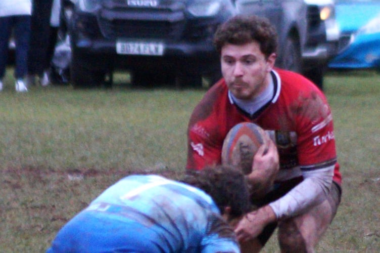 Tom Richards caused the Ystrad defence problems throughout the afternoon