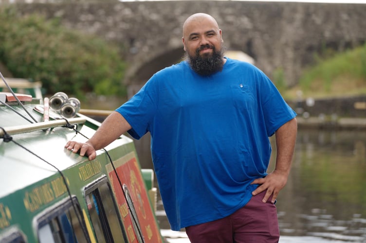 Chris on the canal