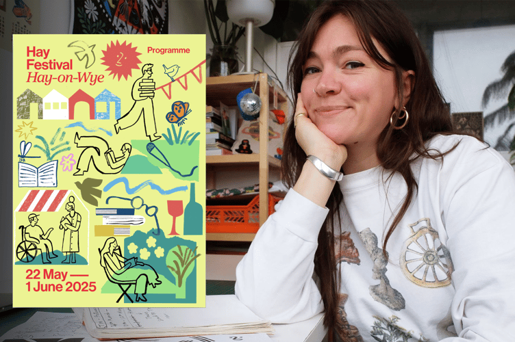 Hay Festival 2025 programme cover revealed by new Illustrator in Residence