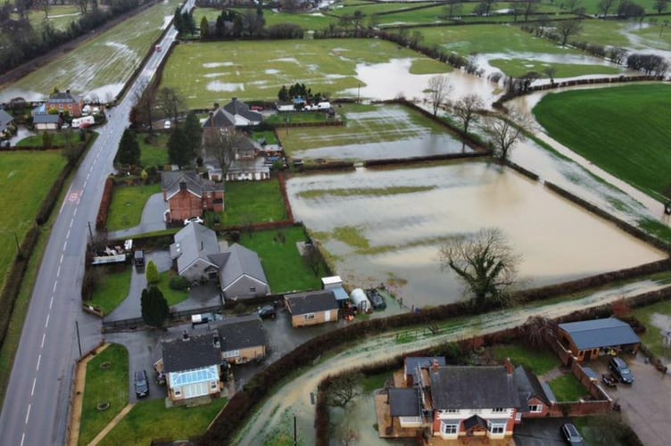 Caersws flooding