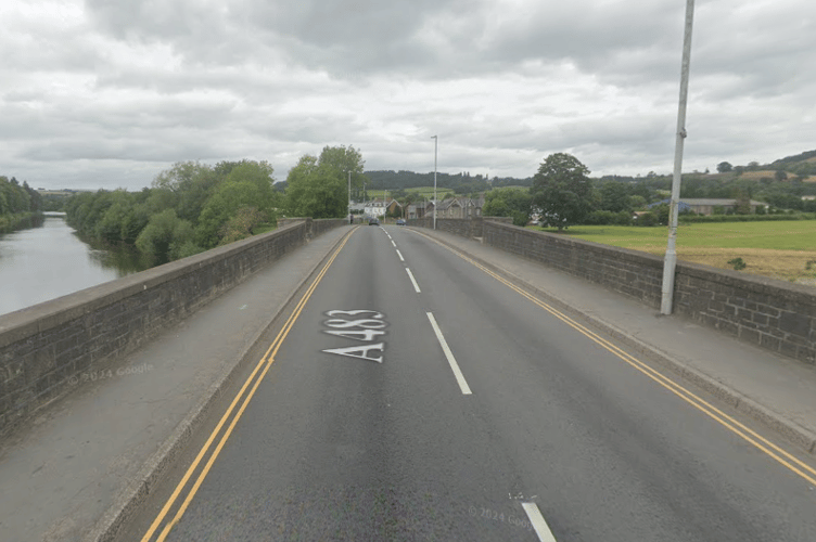 The bridge over the Wye at Builth Wells