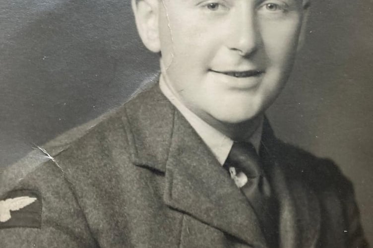 John Hugo Gwynne in his RAF uniform in the 1940s.