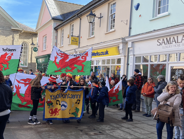 Brecon schools sing in celebration of St David's Day