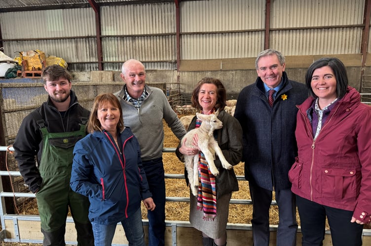 FM visit to Mid Wales farm