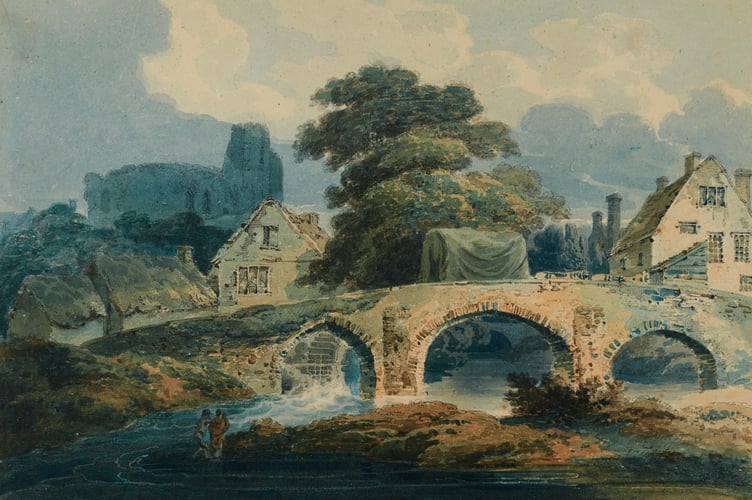 Paul Sandby Munn's 'Brecon Bridge with Castle Beyond'